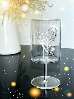 Swarovski crystal-embellished HEART WATER GOBLET