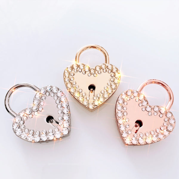 Swarovski crystal-embellished love lock
